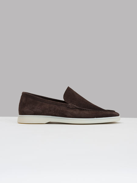 Brown Finest Suede Marina Loafers display picture 2