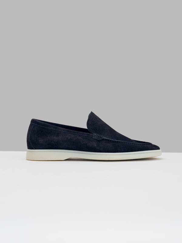 Navy Blue Finest Suede Marina Loafers