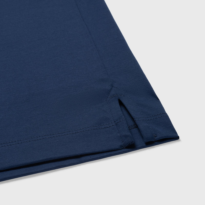 SAX BLUE SOFT MERCERIZED COTTON T-SHIRT