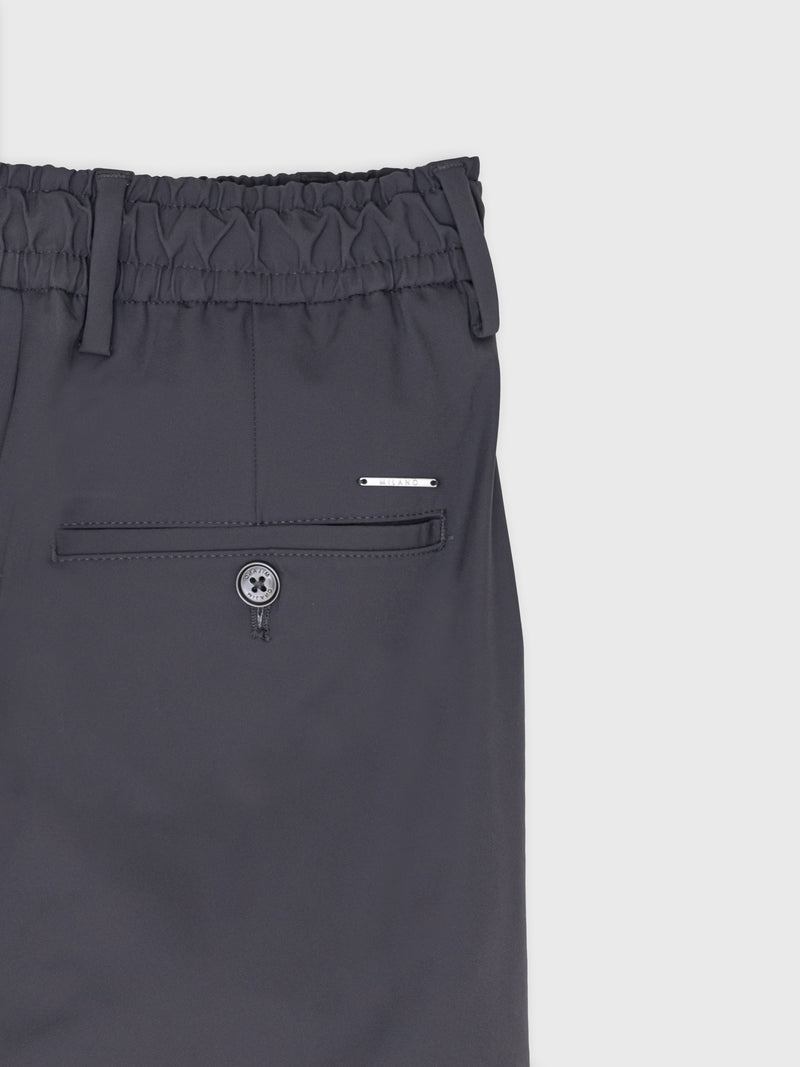 MERSINO MILANO EDITION NAVY BLUE DRAWSTRING TROUSERS - DESIGN IN ITALY