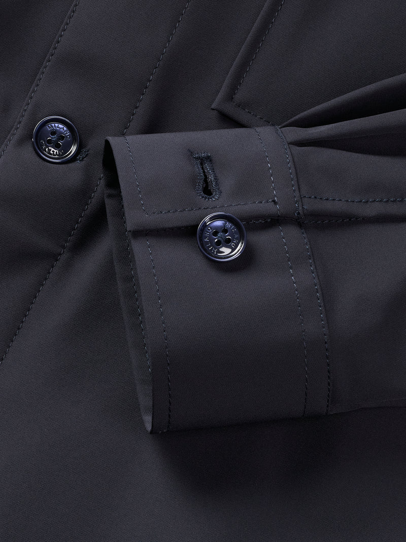 Navy Milano Edition Stretch Nylon - High Performance Overshirt
