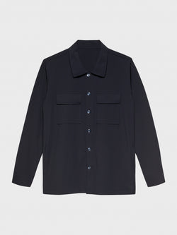 Navy Milano Edition Stretch Nylon - High Performance Overshirt