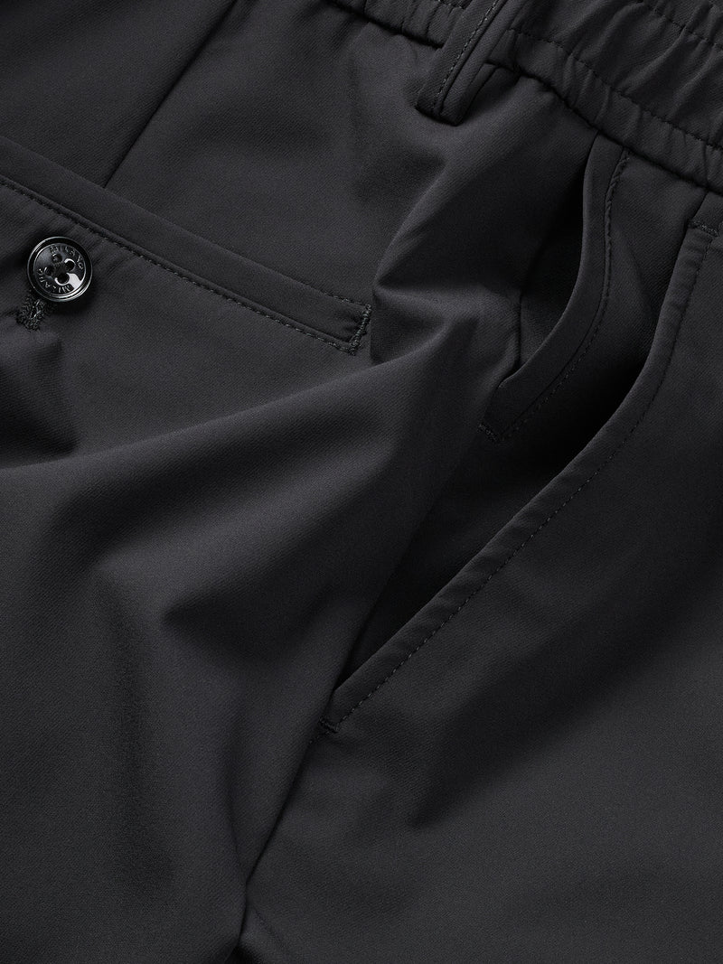 MERSINO MILANO EDITION BLACK DRAWSTRING TROUSERS - DESIGN IN ITALY