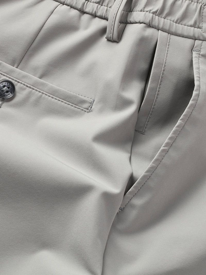 MERSINO MILANO EDITION LIGHT GREY DRAWSTRING TROUSERS - DESIGN IN ITALY