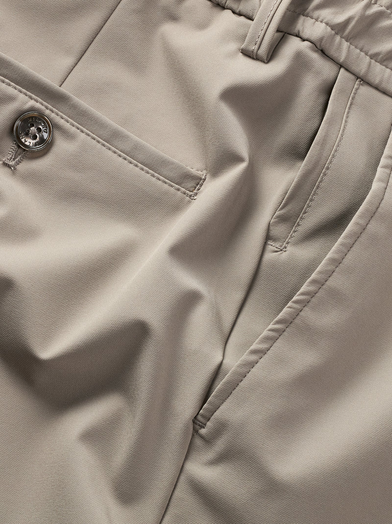 MERSINO MILANO EDITION TAUPE DRAWSTRING TROUSERS - DESIGN IN ITALY