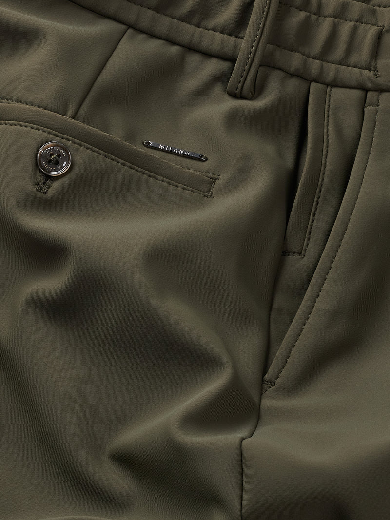 WINTER EDITION - DARK GREEN DRAWSTRING TROUSERS - DESIGN IN ITALY