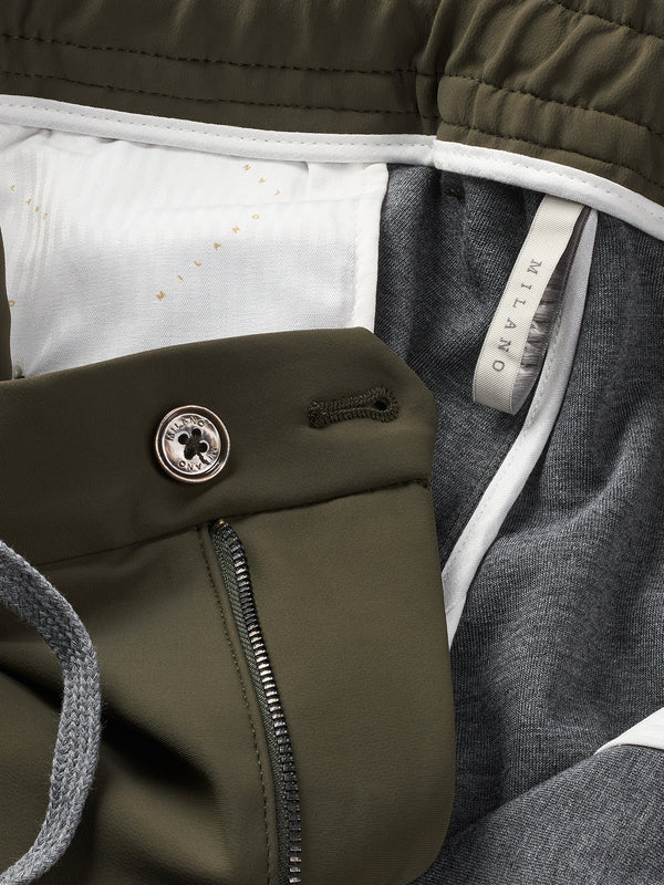 WINTER EDITION - DARK GREEN DRAWSTRING TROUSERS - DESIGN IN ITALY