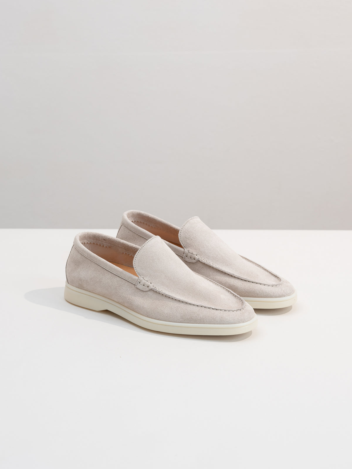 Elegant Beige Marina Loafers for Men Aurélien | Beige Linen Yacht Loafer main image 3